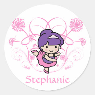 Ballerina Bloemen Sticker