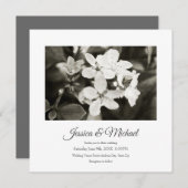 Ballerina Bloesem Oude Uitnodiging (Voorkant / Achterkant)