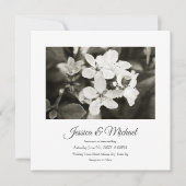 Ballerina Bloesem Oude Uitnodiging (Voorkant)