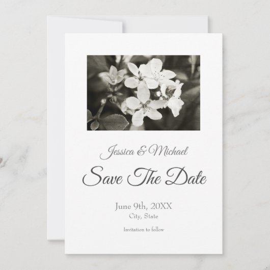 Ballerina Blossom  Save The Date (Voorkant)
