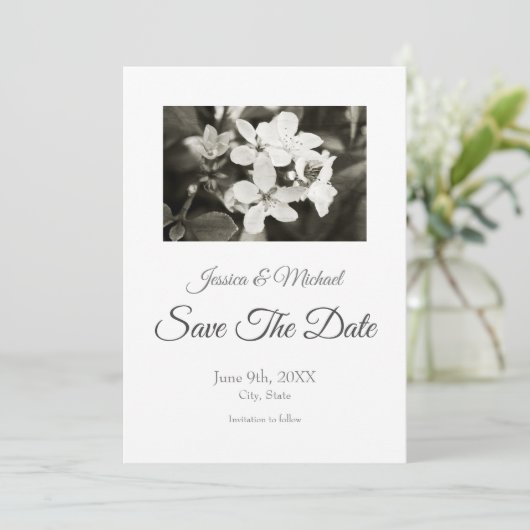 Ballerina Blossom Save The Date (Staand voorkant)