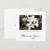 Ballerina Blossoms  bedankje Bedankkaart (Voorkant / Achterkant)