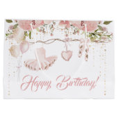 Ballerina blush roze tutu verjaardagsfeestballet groot cadeauzakje (Achterkant)