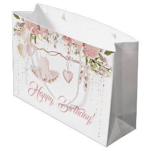 Ballerina blush roze tutu verjaardagsfeestballet groot cadeauzakje