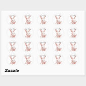 Ballerina Bookplate Sticker voor Baby shower (Vel)