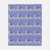 Ballerina Borzoi fleece deken (Voorkant)