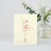 Ballerina Briefkaart (Staand voorkant)