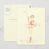 Ballerina Briefkaart (Voorkant / Achterkant)