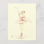 Ballerina Briefkaart (Voorkant)