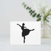 Ballerina Briefkaart (Staand voorkant)