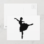 Ballerina Briefkaart (Voorkant / Achterkant)
