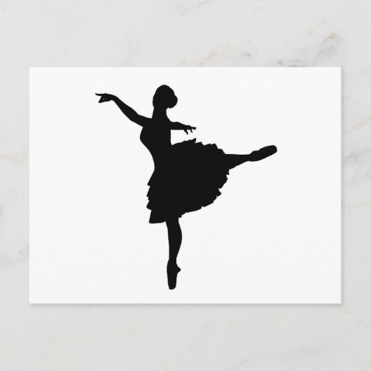 Ballerina Briefkaart (Voorkant)