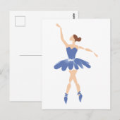 Ballerina Briefkaart (Voorkant / Achterkant)