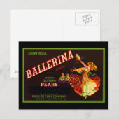 Ballerina Briefkaart (Voorkant / Achterkant)