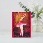 Ballerina Briefkaart (Staand voorkant)