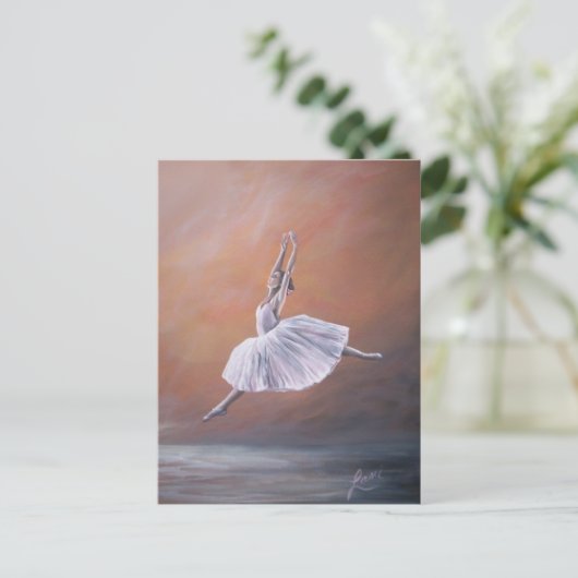 Ballerina Briefkaart (Staand voorkant)