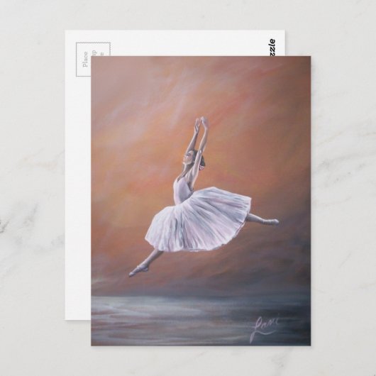 Ballerina Briefkaart (Voorkant / Achterkant)