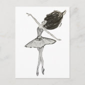 Ballerina Briefkaart (Voorkant)