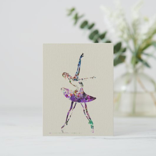 Ballerina Briefkaart (Staand voorkant)