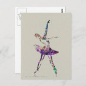 Ballerina Briefkaart (Voorkant / Achterkant)