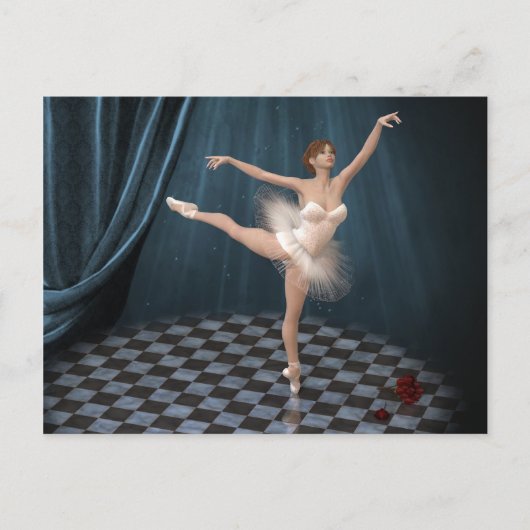 ballerina briefkaart (Voorkant)