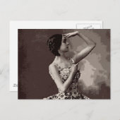  ballerina briefkaart (Voorkant / Achterkant)