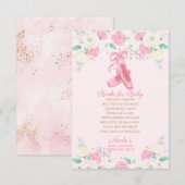 Ballerina Bring a Book Aanvraagboeken voor Baby Informatiekaartje (Voorkant / Achterkant)