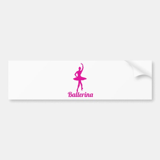 Ballerina Bumpersticker (Voorkant)