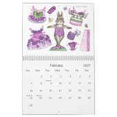 Ballerina Bunny Paper Doll Calendar Kalender (Feb 2027)