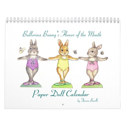 Ballerina Bunny Paper Doll Calendar Kalender (Hoes)