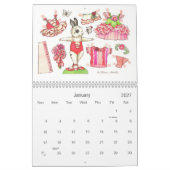 Ballerina Bunny Paper Doll Calendar Kalender (Jan 2027)