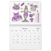 Ballerina Bunny Paper Doll Calendar Kalender (Feb 2026)