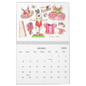 Ballerina Bunny Paper Doll Calendar Kalender (Jan 2026)