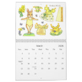 Ballerina Bunny Paper Doll Calendar Kalender (Mar 2026)