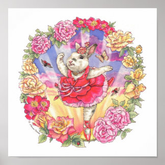 Ballerina Bunny Print Roos