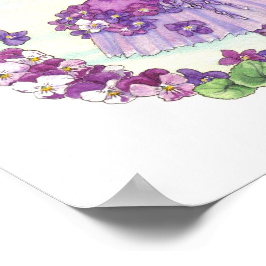 Ballerina Bunny Print Violet (Hoek)