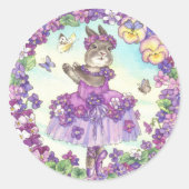Ballerina Bunny Stickers Violet (Voorkant)