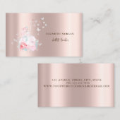 Ballerina Butterflies Roos Gold Visitekaartje (Voorkant / Achterkant)