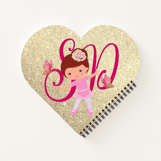 Ballerina Butterfly vrienden Tutu Ballet Girl Notitieboek (Achterkant)