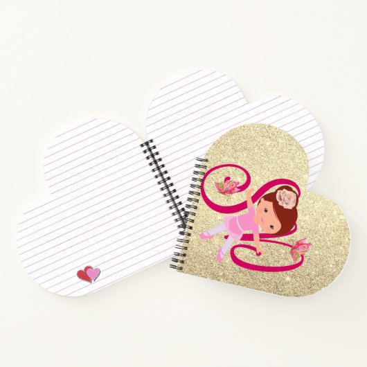 Ballerina Butterfly vrienden Tutu Ballet Girl Notitieboek (Binnen)