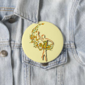Ballerina Button Ballet Dancer Fire Girl (In situ)