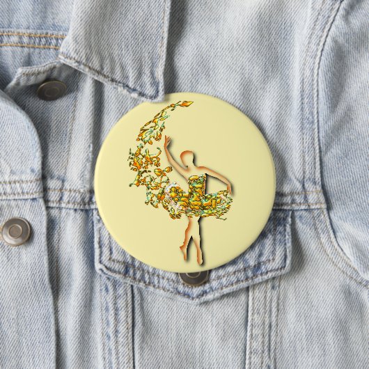 Ballerina Button Ballet Dancer Fire Girl (In situ)