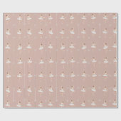 Ballerina Cadeaupapier voor Kerstmis/Verjaardag (Vlak)