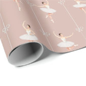 Ballerina Cadeaupapier voor Kerstmis/Verjaardag (Rol Hoek)