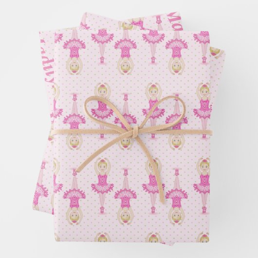 Ballerina cadeauverpakking inpakpapier vel (In situ)
