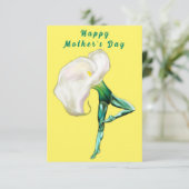 Ballerina Calla Lily Ballet Dance Moederdag Kaart (Staand voorkant)