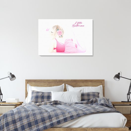 Ballerina Canvas Print (Insitu (Slaapkamer))