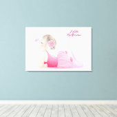 Ballerina Canvas Print (Insitu (Houten vloer))