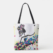 Ballerina Canvas tas (Achterkant)