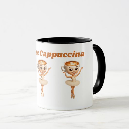 Ballerina Cappuccina Coffee Mok (Voorkant rechts)
